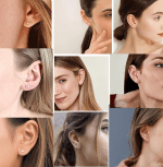 Stud Earrings for Women and Men Hypoallergenic Earrings Studs Set Dainty Stainless Steel Earrings Studs for Women Sensitive Ears - Image 3