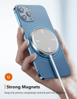 Magnetic Wireless Charger, Wireless Charging Pad Compatible with Magsafe Charger for Iphone 14/14 Pro/14 Plus/14 Pro Max/Iphone 13/13 Mini/13 Pro/13 Pro Max,Airpods,Mag Charger-Sliver - Image 3