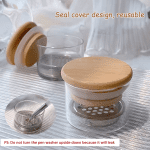 1PC Crystal Glass Acrylic Acrylic Powder Liquid Nail Cup Dappen Dish Lid Bowl Cup Holder Equipment Nail Tools