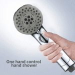 High Pressure Handheld Shower Head with ON/OFF Pause Switch 6-Functions Water Saving Shower Head, Detachable Shower Head,Chrome Finish - Image 8
