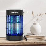 Bug Zapper Indoor,Electric Mosquito Zapper with 20W UV Light,4400V Powerful Electric Shock Mosquito Trap, Fly Zapper(Black) - Image 7