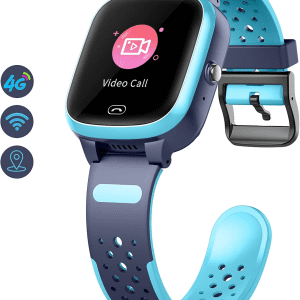 Smart Watch for Kids GPS 4G Wifi LBS Tracker Real Time Position HD Touch Screen SOS Video Call Video Chat Message Disable in Class Waterproof Compatible Android and Ios for Boys Girls