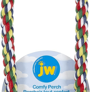 Pet Comfy Perch for Birds Flexible Multi-Color Rope, Medium - 32" Length
