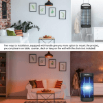 Bug Zapper Indoor,Electric Mosquito Zapper with 20W UV Light,4400V Powerful Electric Shock Mosquito Trap, Fly Zapper(Black) - Image 5