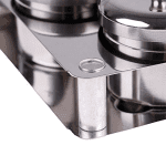 3 Pieces Nail Art Equipment Cup Bowls Stainless Steel Acrylic Liquid Powder Cup Stainless Steel Nail Powder Holder Container with Lids for Nail Art Tools - Image 9