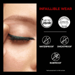 L'Oréal Paris Wasserfester Eyeliner Mit Gel-Formel Und Integriertem Schwamm Für Gelungene Smokey Eyes, 36H Halt, Infaillible Gel Automatic Grip Liner, Intense Black (Schwarz), 1 Stück - Image 3