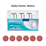 6Pcs/Box RA Coarse Fine Medium Denspay Dental Rubber Polisher Composite Resin Polishing Disc 14Mm Wheel 3 Color Spiral Flex Tool - Image 10