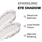 Eyeshadow Loose Powder, Glitter Shadow Powder Stick for Eyes, Metallic Creamy Eye Shadow Powder for Eye Brightener Makeup - Image 3