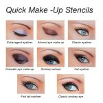 Eyeliner Schablone Lidschatten Schablone Set, Schnelles Augen Make-Up Aufkleber Schablone Für Anfänger, Smokey Lidschatten Cat Eyes Fischschwanz Eyeliner - Image 4