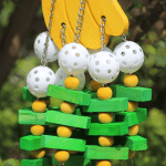 Bird Chewing Toy Large Medium Parrot Cage Bite Toys African Grey Macaws Cockatoos Eclectus Amazon (Banana-22Inch) - Image 4