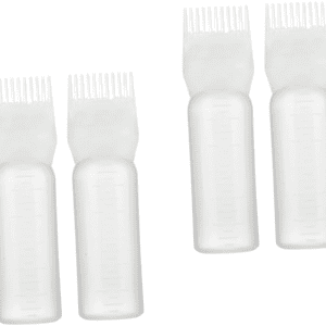 TOVINANNA Lot De 4 Flacons Applicateurs De Cheveux Pour Coloration Et Teinture Des Cheveux Avec Buse Et Brosse Pour Outils Et Accessoires De Barbier