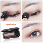 Perfect Dual Color Eyeshadow, Dual Color Eyeshadow Plate, Eyeshadow Makeup, Portable Two Tone Eyeshadow,Eye Glitter Makeup,Highly Pigmented Eyeshadow,Waterproof (Earth, One Size) - Image 6