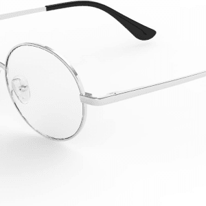 Blue Light Blocking Glasses for Women Men Metal Frame round anti Blue Light Computer Gaming Glasses Non-Prescription