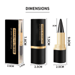 Waterproof Gel Eyeliner,Eyeliner Pencil Long Lasting,Schnell Trocknendes, Wasserfestes, Wischfestes Make-Up,Perfekt Für Smokey Eyes Make-Up,Mattes Finish(Schwarz) - Image 3
