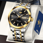 Diamond Men Watche Automatic Mechanical Luxury Dress Self Winding Sapphire Crystal Black Face White Tungsten Steel Date Wrist Watches - Image 3