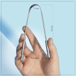 Tongue Scraper for Adults with Multicolor Travel Cases (2 Pack), 100% Stainless Steel, Reduce Bad Breath, Tongue Scrubber, Easy to Use, Tongue Cleaner for Oral Care & Hygiene - Image 2