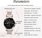 Smart Ladies Watches, Smart Watches Are Compatible with Ios Android. Fitness Tracker with Heart Rate Blood Pressure Waterproof Bluetooth Pedometer Sleep Activity Tracker,Blue - Image 8