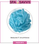 Bath Loofah Set, Pack of 6 Shower Body Sponges with Suction Cups for Men and Women, Exfoliating Pouf Bath Accessories, Multicolor - Image 5