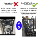 Pet Barrier Dog Car Net Barrier with Auto Safety Mesh Organizer Baby Stretchable Storage Bag Universal for Cars, SUV, Truck -Easy Install,Safer to Drive with Children and Pets - Image 7