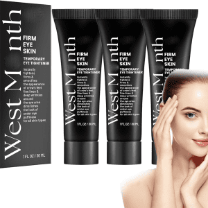 West Month Firm Eye Cream, Instant Firmx Eye Tightener, Anti-Aging Eye Cream Reduce Eye Bags,Fade Fine Lines,Bright and Tight,Instant Firm Eye Cream for Reduce Eye Bags (3 PCS)