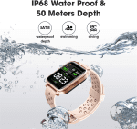 Smart Watch, Fitness Tracker, TFT LCD Screen Smartwatch with Heart Rate and Sleep Monitor, IP67 Waterproof Activity Tracker with Pedometer, for Android and Ios (Pink) - Image 5