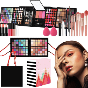 Makeup Set, Cosmetic Kit, Full Cosmetics Set, Makeup Kit, Makeup Sets for Women Full Kit, Full Start Cosmetics Set for Women and Girls, Includes Cosmetics and Makeup Tools