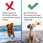 Protective Case Compatible for Airtag GPS Tracker, Fit for Dog Cat Collar Accessories Pet Loop Holder, Silicone Protective Case for Air Tag Lightweight Soft anti Scratch anti Lost(Black 1Pack) - Image 6