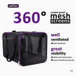 Soft Pet Carrier for Large and Medium Cats, 2 Kitties, Small Dogs. Easy to Get Cat In, Great for Cats That Don'T like Carriers (Black) - Image 8