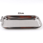 1PC Stainless Steel Nail Art Equipment Plate Cosmetic Storage Tray Surgical Dental Tray Home False Nails Dish Tools Nail Art - Image 4