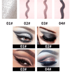 Matte Schnell Trocknender Eyeliner,Schnell Trocknendes,Wasserfestes,Wischfestes Make-Up,Eyeliner Pencil Long Lasting - Perfekt Für Smokey Eyes Make-Up,Schwarzer Eyeliner Stift Gel (03#) - Image 7