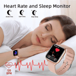 Smart Watch,  Smart Watch for Android Phones and Ios, HD Touch Smartwatch Waterproof Fitness Tracker Watch with Heart Rate, Stopwatch, Smart Watches for Men Women Compatible Iphone Samsung - Image 4