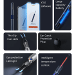 Note5 Pro Ear Cleaner Smart Visual Ear Wax Sticks Endoscope Tweezers Earpick Mini Camera Otoscope Personal Health Care - Image 4