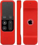 Remote Case Compatible with Apple TV 4K (5Th) and 4Th Generation,  Shock Proof Silicone Remote Cover Case Compatible with Apple TV 4Th Gen 4K 5Th Siri Remote Controller - Red - Image 3