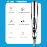 5 Heads Electronic Acupuncture Pen Smart Pulse Meridian Energy Massage Pen Pain Relief Therapy for Back Neck Face Beauty Roller - Image 4