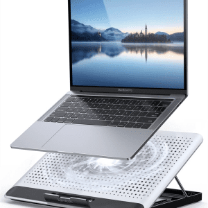 Laptop Cooler,  Laptop Cooling Pad : Portable Height Adjustable Laptop Cooling Fan Stand Holder Riser