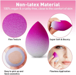 1PCS Femmes Cosmetic Puff Powder Smooth Makeup Foundation Sponge Blender Berved Water Drop Drop Makeup Makeup Beauty Tools,R - Image 6