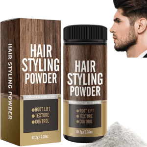 Poudre Coiffante Homme,Poudre Coiffante | Poudre Volumisante Portable Pour Cheveux Poudre Texturisante Coiffante Au Fini Mat Poudre De Texture Capillaire À Aspect Naturel (1PC)