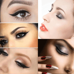 64PCS Eyeliner Schablone Lidschatten Schablone Eyeliner Schablone Sticker & Lidschatten Schablonen Sticker Kit Augen Make up Schablone Cat Eyes Make up Tool Eyes Winged Eyeliner Tape - Image 3