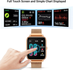 Smart Watch for Android Phones Ios Waterproof Smart Watches for Women Men Sports Digital Watch Fitness Tracker Heart Rate Blood Oxygen Sleep Monitor Touch Screen Compatible Samsung Iphone - Image 2