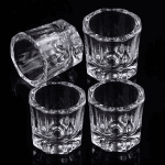 1PC Crystal Glass Acrylic Acrylic Powder Liquid Nail Cup Dappen Dish Lid Bowl Cup Holder Equipment Nail Tools - Image 2