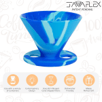 The Original Javaflex Premium Foldable Silicone Pour over Coffee Maker and Storage Pouch. Uses #2 V60 Cone Coffee Filters - Image 6