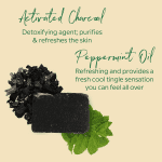 Herb’N Eden - Activated Charcoal Bar Soap - Moisturizing Face & Body Soap - for Oily, Acne, Combination Skin - Natural Plant-Based Ingredients & Essential Oils - Cruelty-Free - Handmade in USA -3 Pack - Image 2
