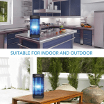 Bug Zapper Indoor,Electric Mosquito Zapper with 20W UV Light,4400V Powerful Electric Shock Mosquito Trap, Fly Zapper(Black) - Image 6