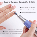 67Types Ceramic Tungsten Nail Drill Bits Milling Cutter for Manicure Pedicure Nail Files Buffer Nails Art Equipment Accessoriess - Image 3