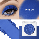Matt Blau Lidschatten Einzelpalette Mit Applikator – Lebendige Marineblau-, Königsblau- Und Dunkelblautöne Für Augen-Make-Up –Reisefreundlich, Beliebte Farben Für Dramatische Blaue Smokey Eyes - Image 2