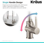 Britt Commercial Style Spot Free Stainless Steel Pre-Rinse Kitchen Faucet with Deck Plate, KPF-1690SFS - Image 7