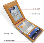 Slim Wallet Money Clip, Mens Front Pocket Wallet for Men 8 Cards 3"X4.25",Rfid Blocking,Gift Boxed - Image 5
