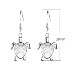 Fashion Women Earrings 2025 Fashion Blue Imitation Opal Drop Earrings Cute Turtle Animal Earrings Female Wedding Jewelry Gift - Image 3