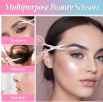 Professional Grooming Scissors for Personal Care 2 Pcs Small Eyebrow Scissors for Women Stainless Steel Facial Hair Grooming Scissors Pink Beauty Scissors for Eyelashes Nose Facial Hair - Image 5