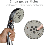 High Pressure Handheld Shower Head with ON/OFF Pause Switch 6-Functions Water Saving Shower Head, Detachable Shower Head,Chrome Finish - Image 7